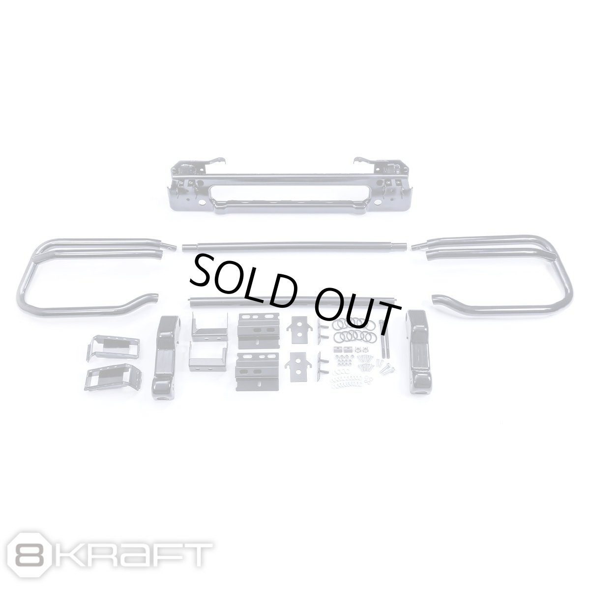 画像1: フロント バンパー ガード 専用ホースメント付 (1)